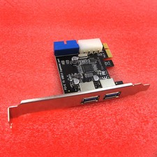 PCI Express USB 3.0 2 Ports Front Panel 4-Pin  20 Pin Control Card Adapter