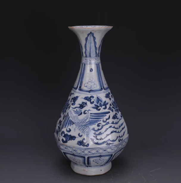 Rare Collectable Art Hand Painting GuanKiln Porcelain Vase