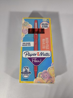 Paper:Mate Faserschreiber Flair Original, rot PAPER:MATE 10stk Verp Leicht Besch