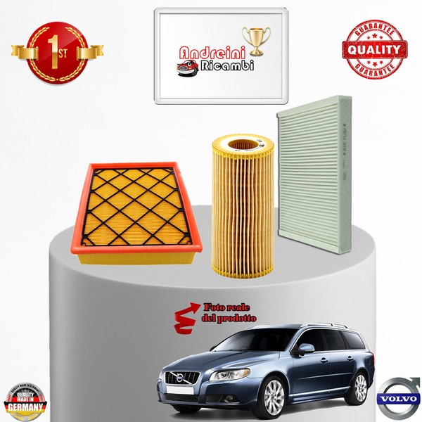 Set Service 3 Filter Volvo V70 Ii 2.5 T 147KW 200CV Von 2008-> 2010 KTV1-image
