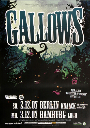 Gallows - Orchestra Of Wolves, Berlin & Hamburg 2007 | Konzertplakat | Poster-image