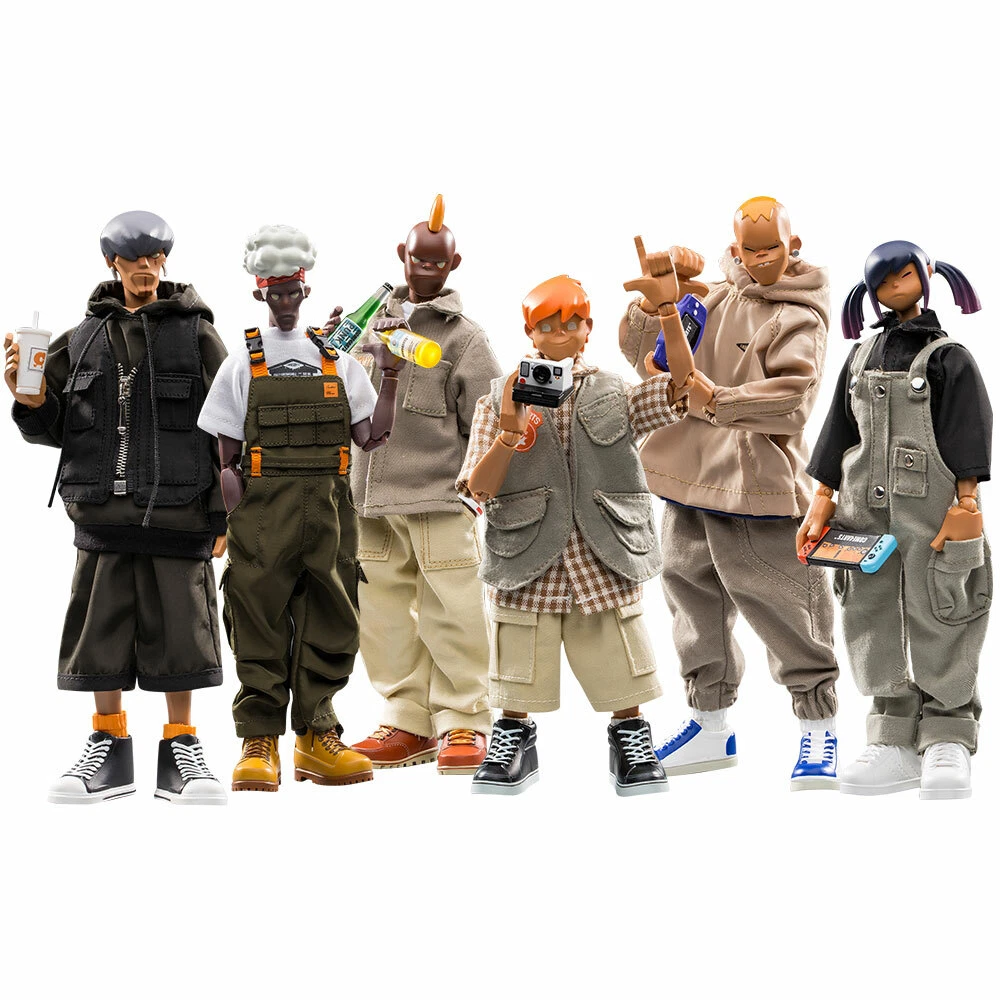 CLRR-001: COME4ARTS Corner Bar Series 1 Designer action Figure (6 Pack)