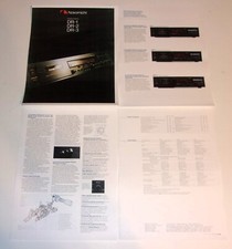Nakamichi DR-1 - DR-2 - DR-3 Brochure, 4 pgs, Specs, Articles, Info 3 Head Decks