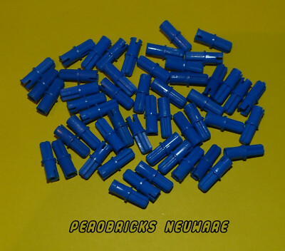 Lego Technik Technic 50 x Verbinder Pins #43093 kurz blau NEUWARE