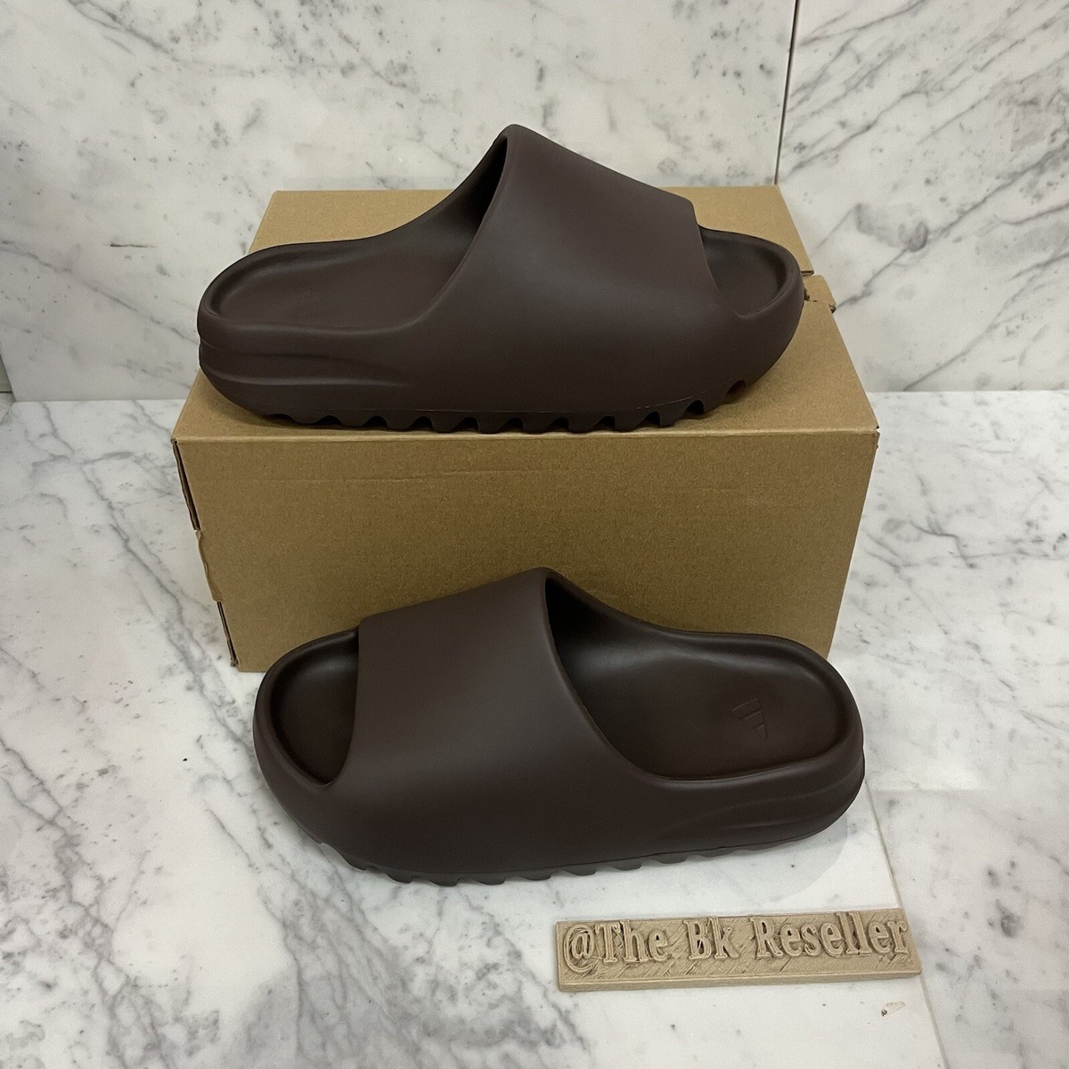 Size 5 - adidas Yeezy Slide Brown Brand New OG All GX6141 | eBay