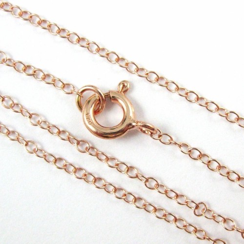 Rose Gold over Sterling Silver Necklace 