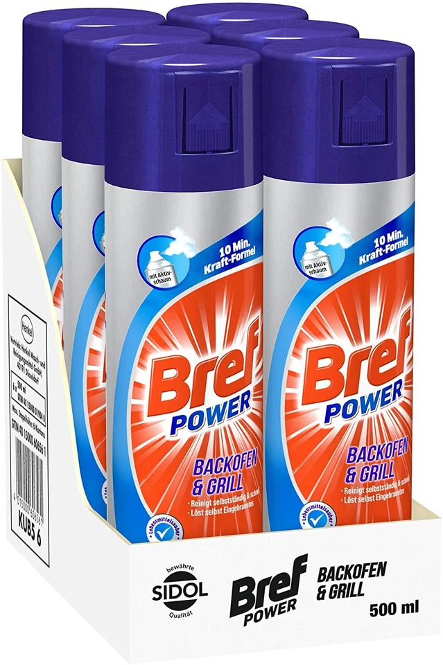 Bref SIDOL Backofen & Grill, 6x 500 ml