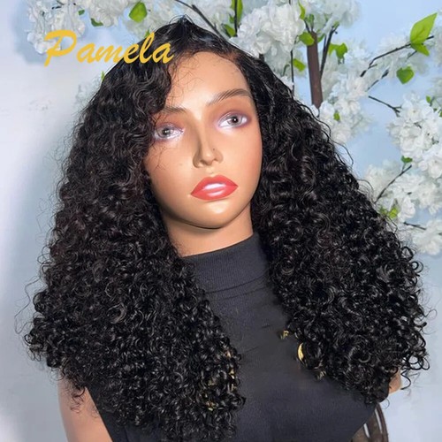Curly Pre Plucked Lace Wig HD Transparent Lace Frontal Brazilian Human Hair Wigs