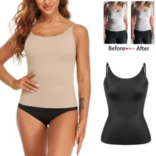 Women Shapewear Tummy Control Body Shaper Tops Slim Compression Cami US