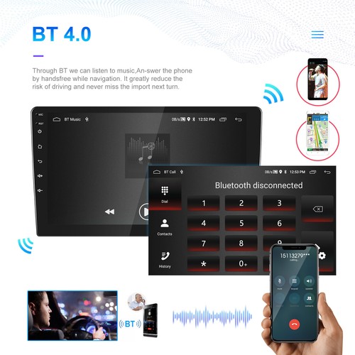 Fotocamera di navigazione GPS 9" 2G+64G Android 13 doppio 2 din auto stereo auto carPlay touch - Foto 6 di 22