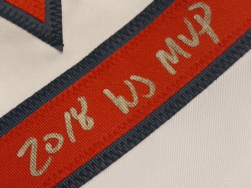 STEVE PEARCE '2018 WS MVP' Boston Red Sox Signed Custom XL Jersey (PSA/DNA) - Picture 4 of 7