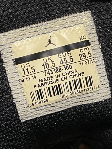 Nike Air Jordan 1 Flight 3 Hi Tops White Black 743188 100 Size 11.5 - Picture 3 of 8