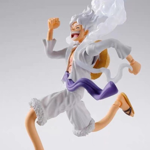 One Piece Gear5 Nika Luffy Action Figure Super Poseable Multi-Accessories - Picture 3 of 13