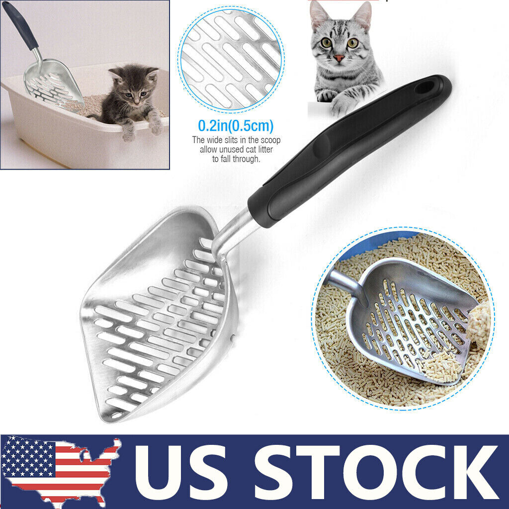 UEETEK 1PC Pet Litter Scooper Metal Pet Sift Shovel Pet Supplies