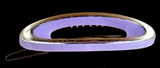 Vintage Barrette - Vintage Lilac  Gold "Kitty" Barrette - Made in England
