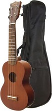   NEW  KIWAYA KSU-1 Soprano Ukulele with Soft Case Mahogany for biginners Japan