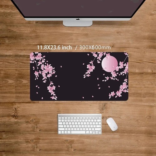 Cute Mouse Pad Mat Non-Slip High-Quality Rubber Pink Large Size Gaming Coding - Picture 11 of 16