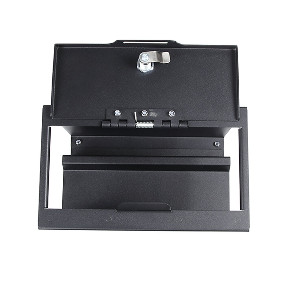 Nissan Miroku ロック付き収納ボックス ガンロッカー Center Console Safe GUN Storage Lock Box W/ TRAY For Nissan