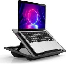Laptop Lap Desk - Adjustable for with 8 Angles, Black