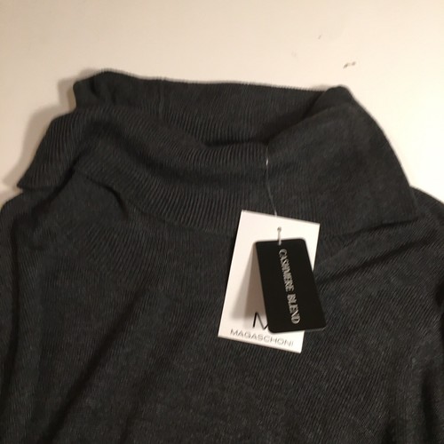 NWT Magaschoni Womens Sz M Cashmere Blend Cowl Neck Sweater Super Soft Pullover - Picture 6 of 11