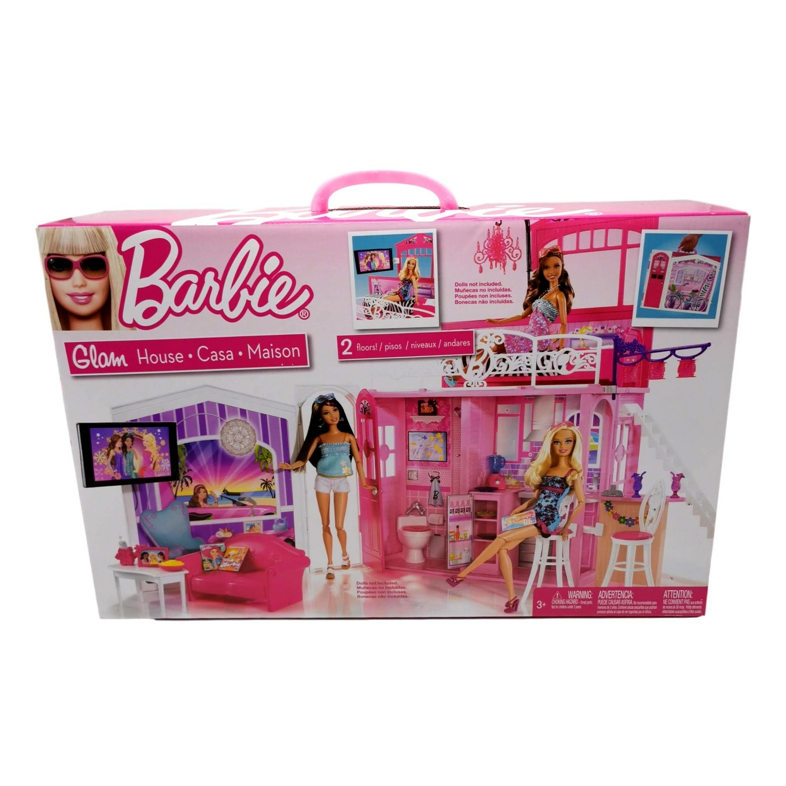 barbie glam house and doll set