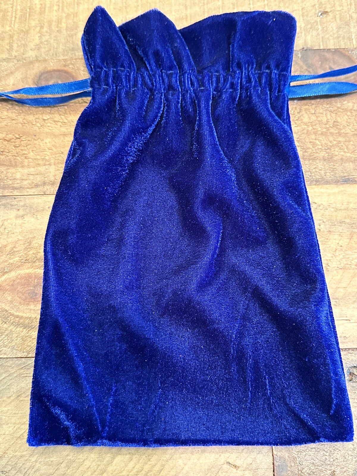 Blue Velvet Tarot Dice Drawstring Pouch Jewelry Gift Bag 6