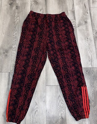 Adidas Ivy Park Red Snake Print Joggers  Pants L