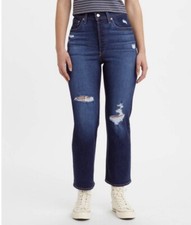 Women  s sz 29x27 Levi's Ultra-High Rise Ribcage Straight ankle Jeans Buttonfly