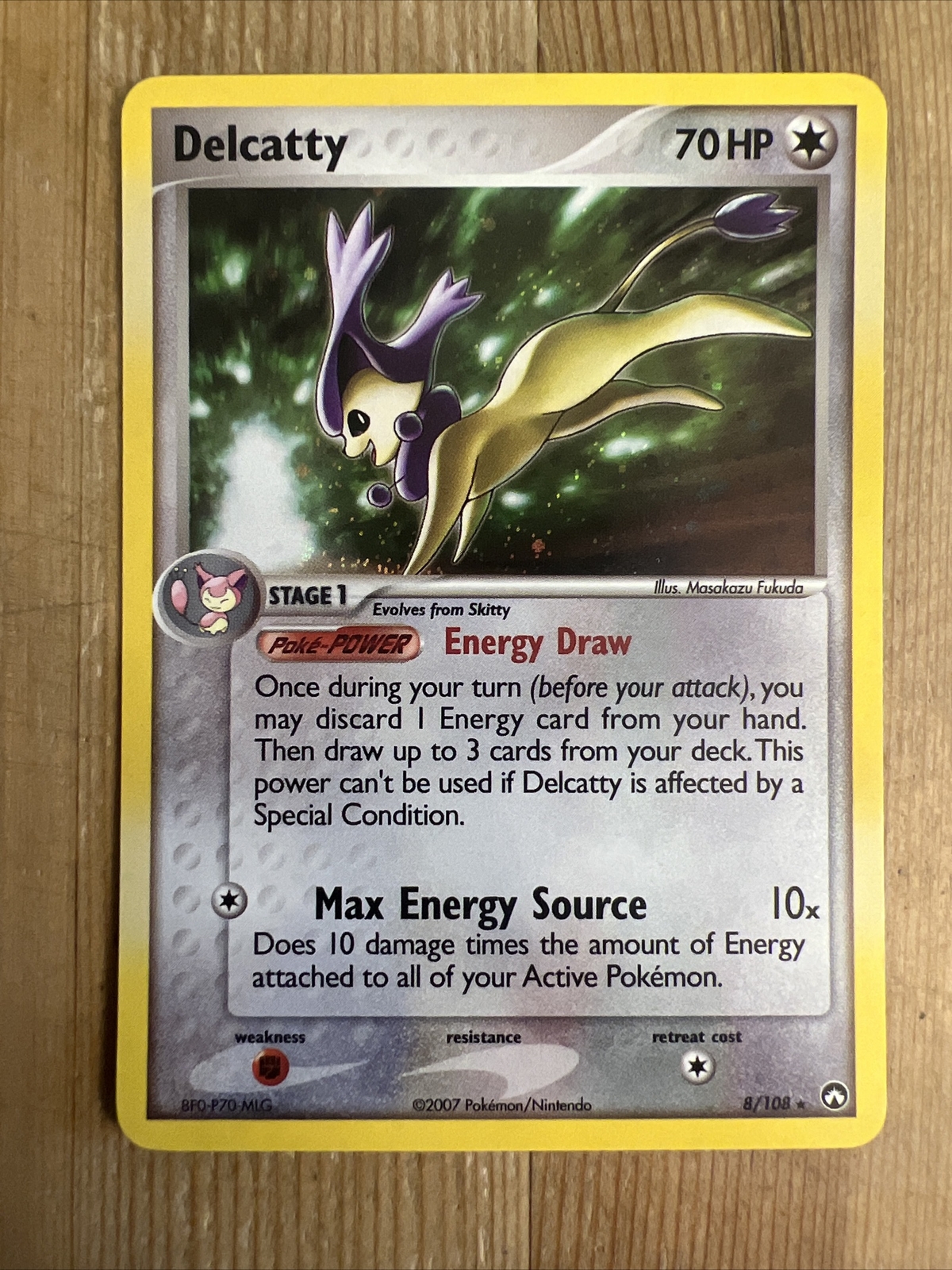 Delcatty 8/108 Power Keepers Holo Pokemon Card NM