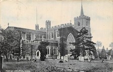 POSTCARD    HERTS   WARE     Parish  Church