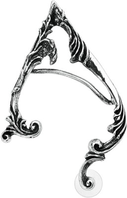Arboreus Elf Fairy Ear Wrap Cuff Silver Tone Metal Post Insertion Left Ear New