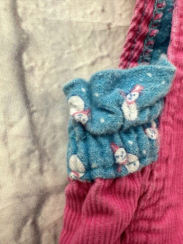 Vintage Oshkosh Overalls Pink Size 24 Months Corduroy Made In USA Lined - Picture 5 of 22