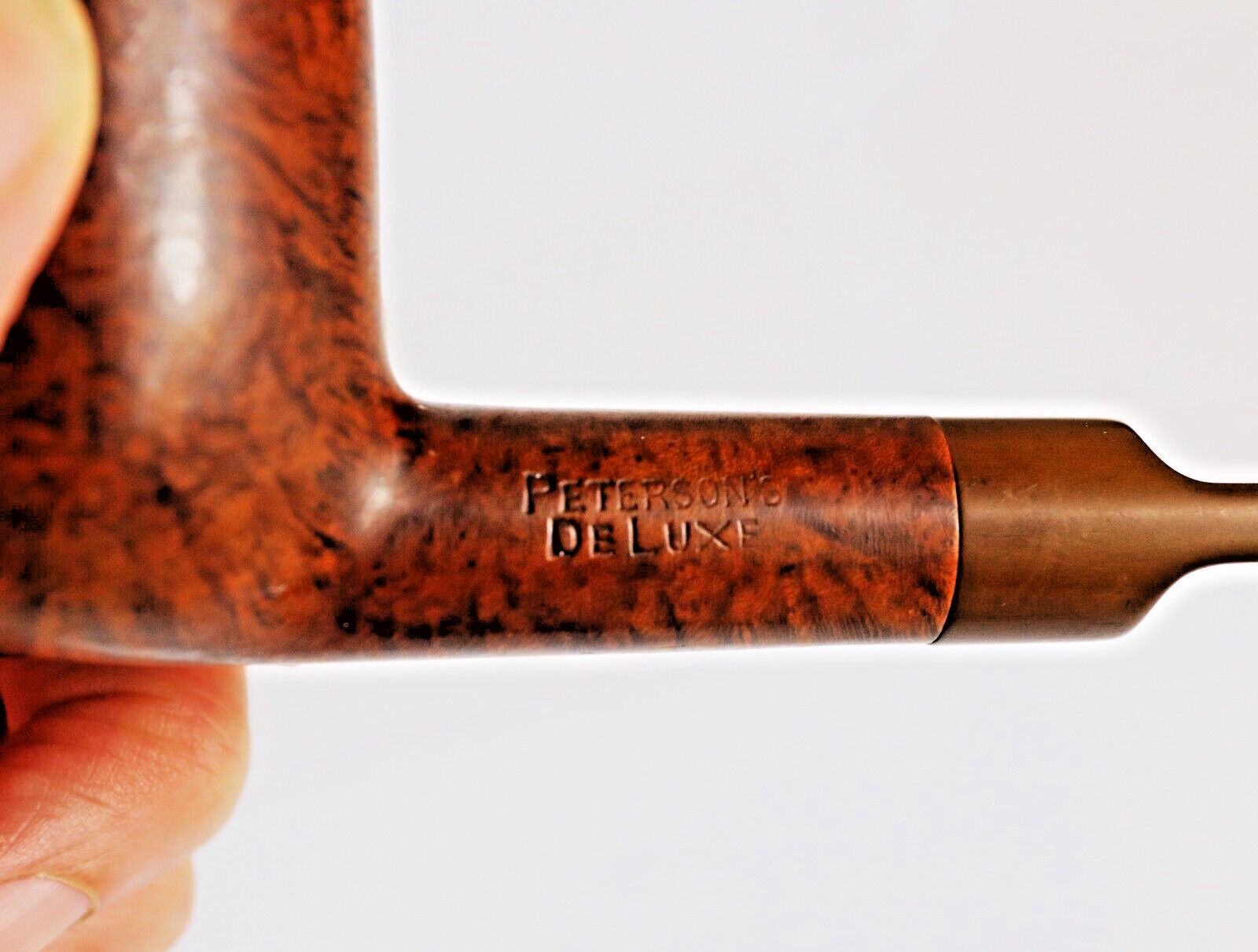 PETERSON'S DELUXE Smokers pipe #606S MADE IN THE REPUBLIC OF IRELAND Used