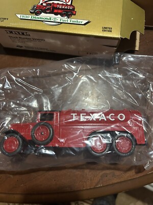 ERTL TEXACO #7 1930 DIAMOND FUEL TANKER DIE CAST METAL COIN BANK