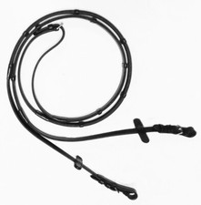 Reins: Soft Touch Rubber, Rubber Lined Leather, Leather Dressage