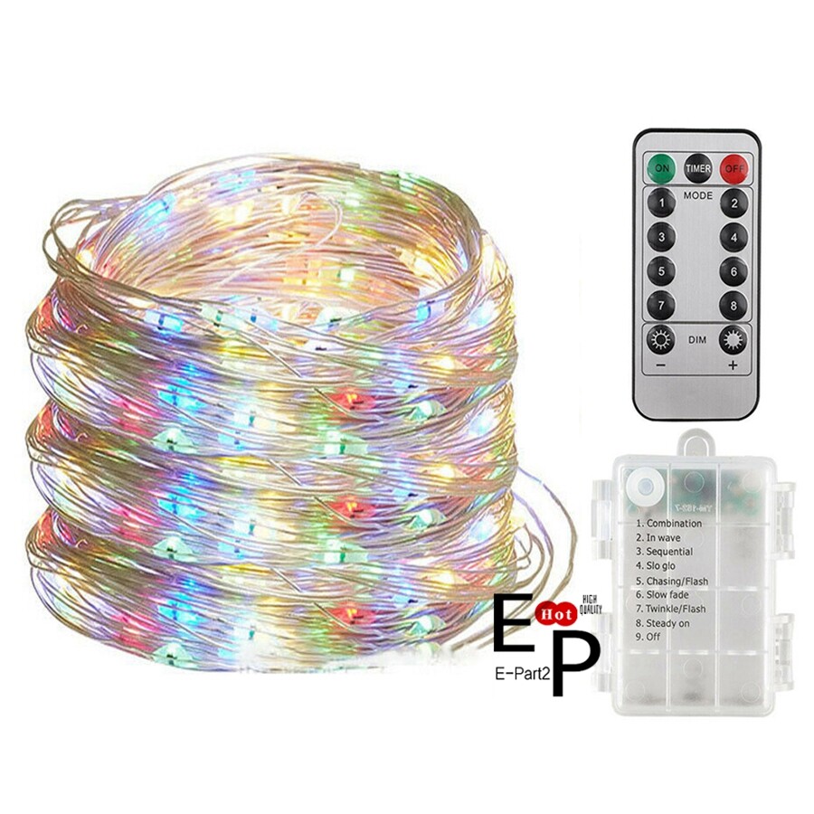 Indoor Decorative Lighting String Lights RGB 20/10/5m Remote Control ...