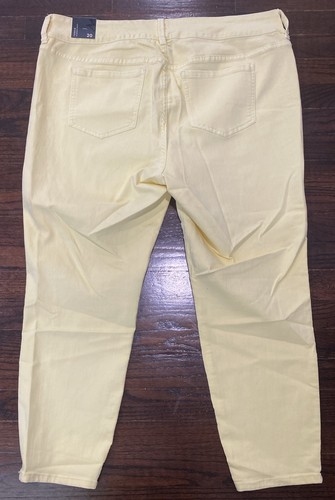 Torrid Jeans Womens 20 Yellow Jegging Cropped Denim Pants Fit Stretch Ladies NWT - Picture 5 of 8