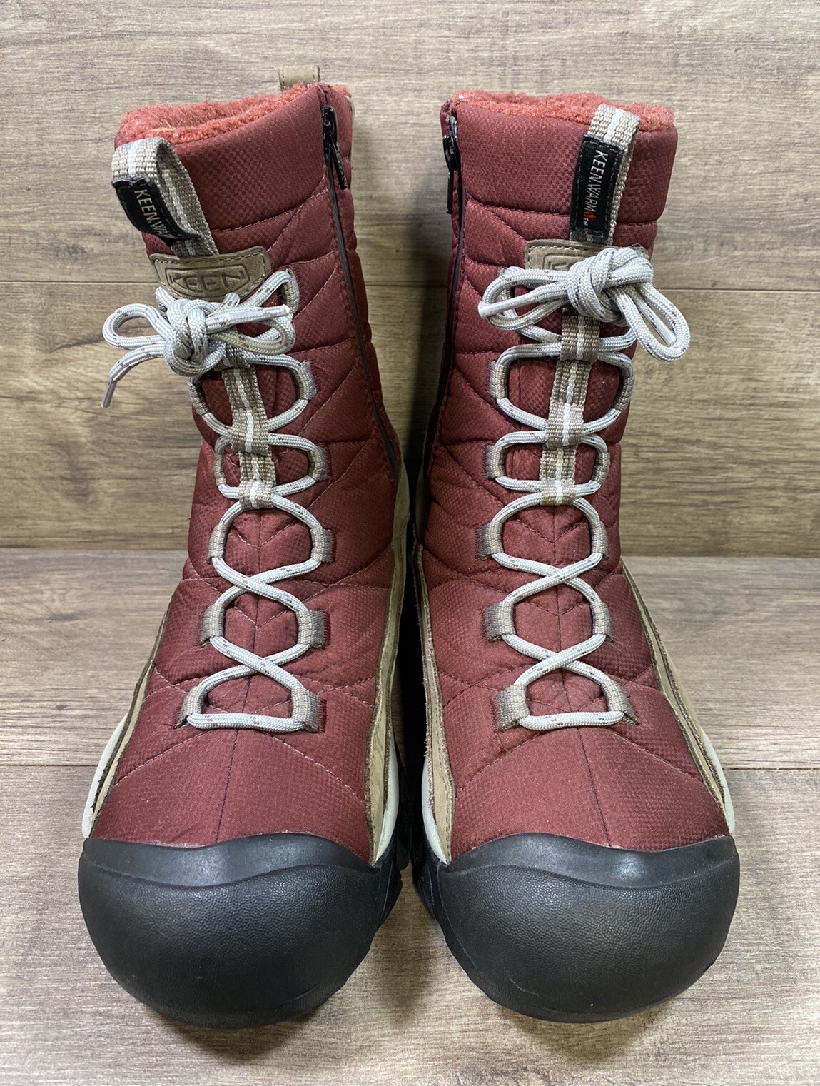 Stivali Keen Vail impermeabili Keen.dry invernali isolati marrone rosso donna taglia 9 5