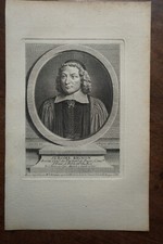 JEROME BIGNON AVOCAT . PORTRAIT. ORIGINAL ENGRAVING. 1760