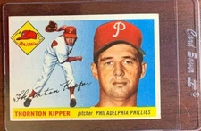 1955 Topps Set Break #62 Thornton Kipper Baseball Card Ships w/ Card Saver!