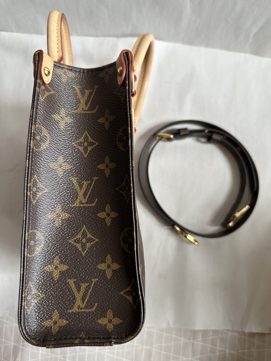 LOUIS VUITTON Sac Plat BB Monogram Shoulder Tote Bag