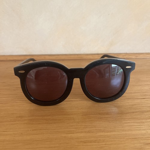 Karen Walker Monumental Black Gold Sunglasses Handmade Australia NZ Fashion - 第 1/12 張圖片