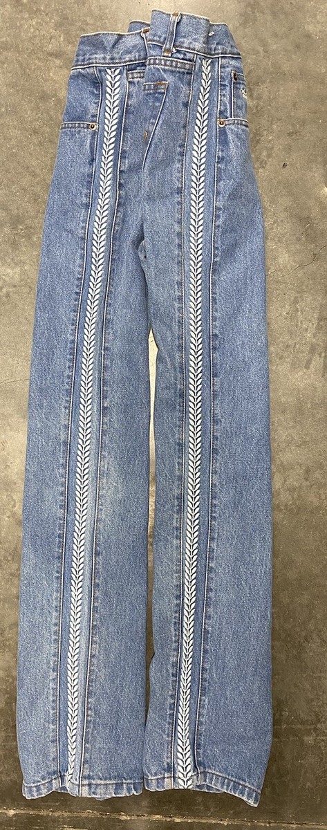 新品未使用　DENIM PANTS 『MARIACHI』 New Dimension Charro Italy Jeans Embroidered ( L 44” W18