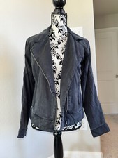 Limited Edition Lululemon Black Chic Tencel Biker Style Jacket Sz 6 SOLDOUT