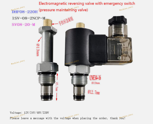 Électrovanne / Soupape Solénoïde Hydraulique SV08-2NCP - 12V DC - Pour Vérin Ou élévateur - Neuf