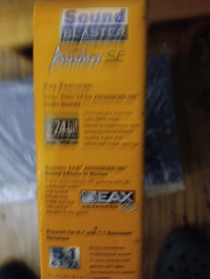 Creative Blaster Audigy SE Sound Card BRAND NEW SEALED Model SB0570 - Image 3 of 4