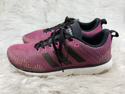 ADIDAS CLOUDFOAM SUPER AW4207 Pink Black Sneakers Size 8 | eBay