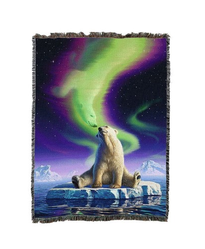 Polar Bear - Cotton Woven Blanket Throw - Bild 1 von 2