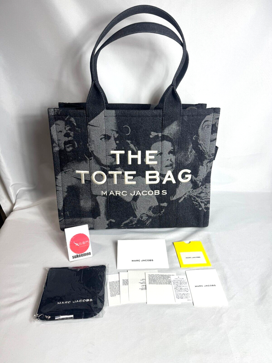 Marc Jacobs Wizard of Oz Friends of Dorothy Black Denim Large Tote