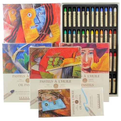 Sennelier artists oil pastel sets professional assorted Colour Set 6 12